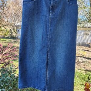 Vintage duck head maxi skirt